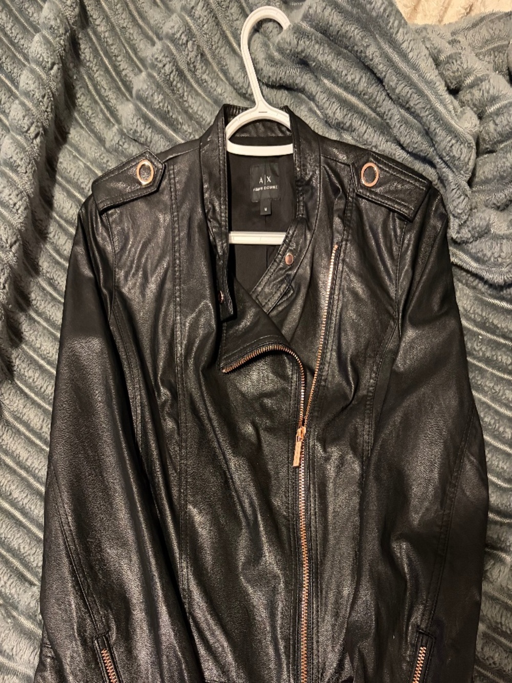 Armani Exchange (AX) Faux Leather Jacket - Size M